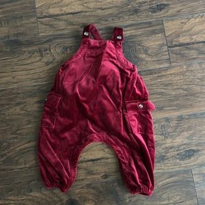 Banana republic baby deep red overalls